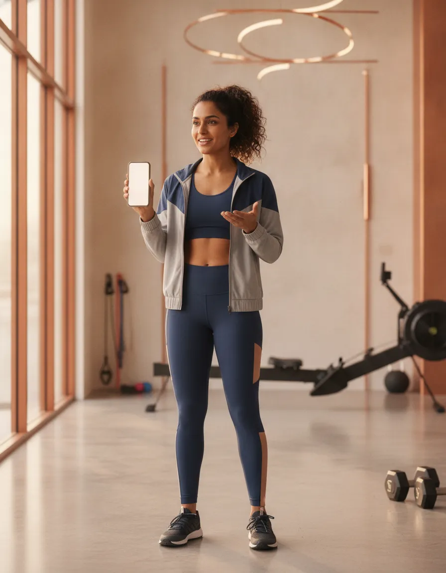 An Indian fitness trainer using Setav to take bookings and assign client plans