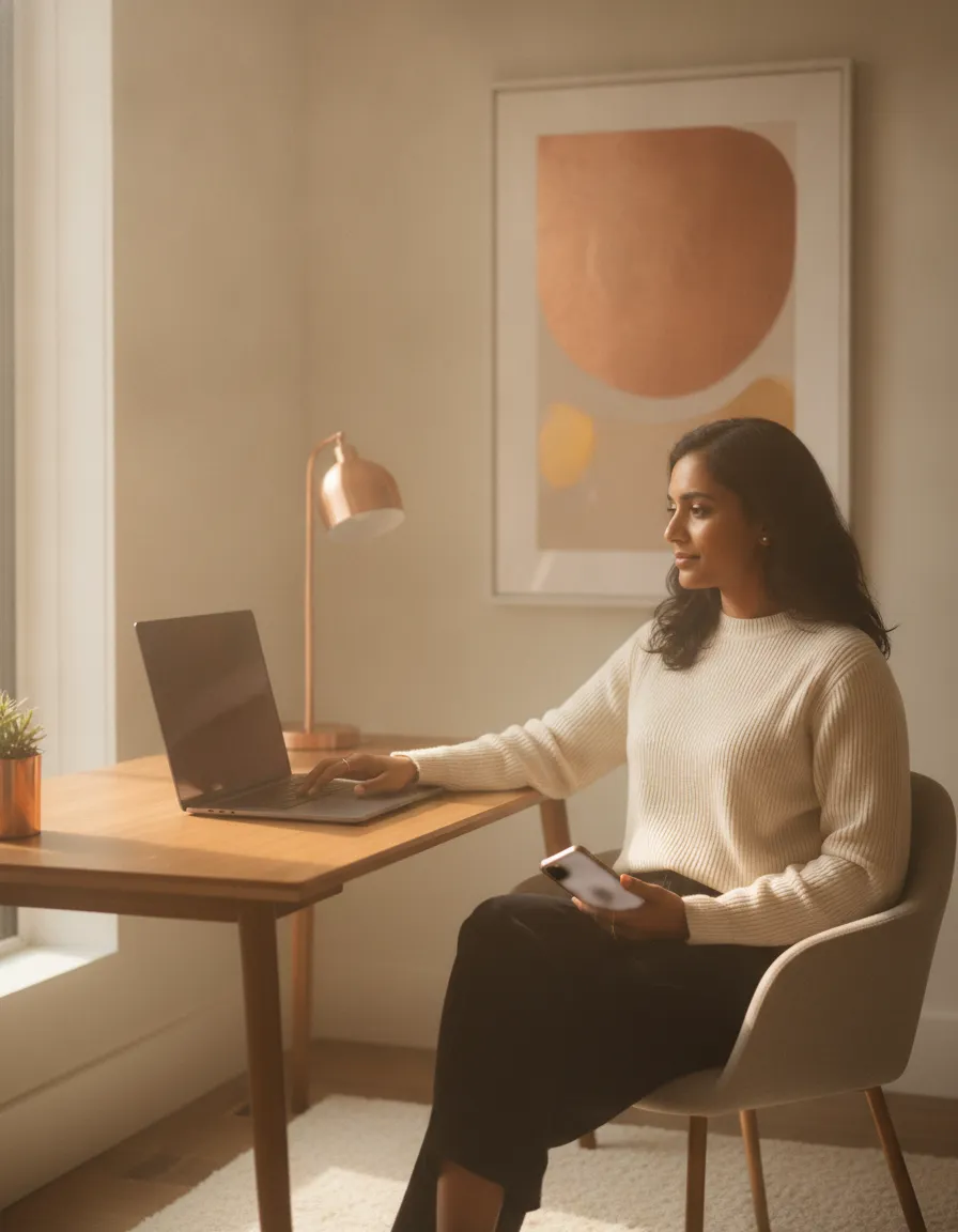 An Indian freelancer using Setav to share their portfolio and get paid