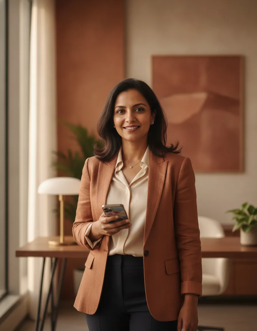 An Indian chartered accountant using Setav to manage client consultations