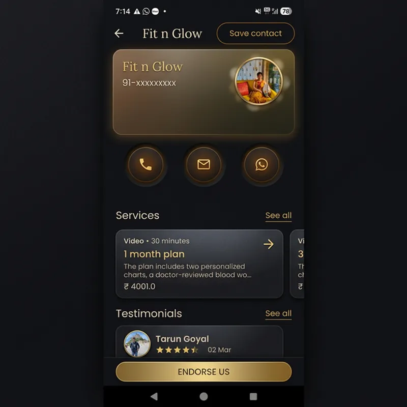 Professional Setav storefront